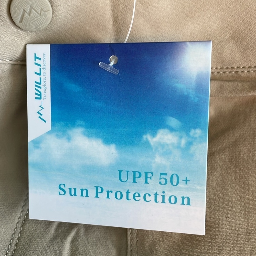 NWT Willit UPF 50+ Khaki Athletic Golf Hiking Shorts Size 4 - Picture 4 of 4